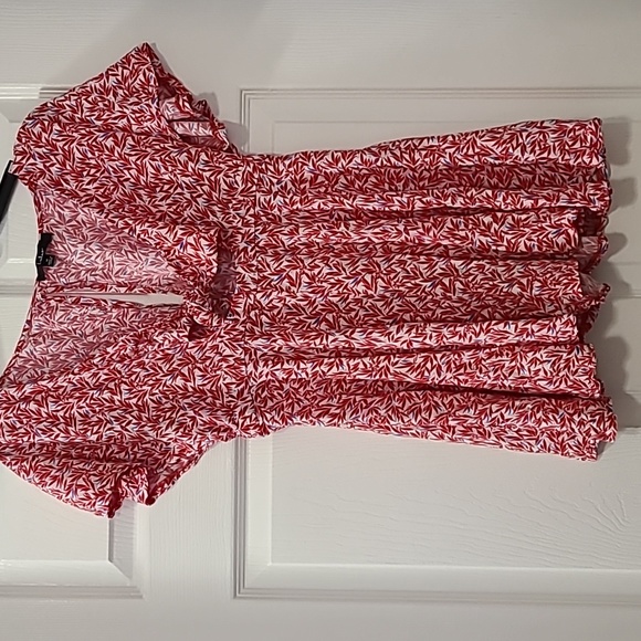 Lulus Pants - Lulus Dondi Red and White Romper sz small